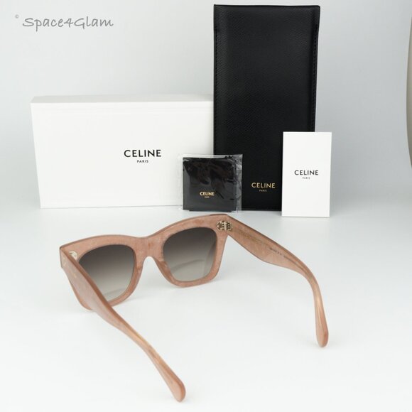 Celine Women Sunglasses Pink Gradient Brown Butterfly CL4004IN CATHERINE 74F NEW - Picture 9 of 9